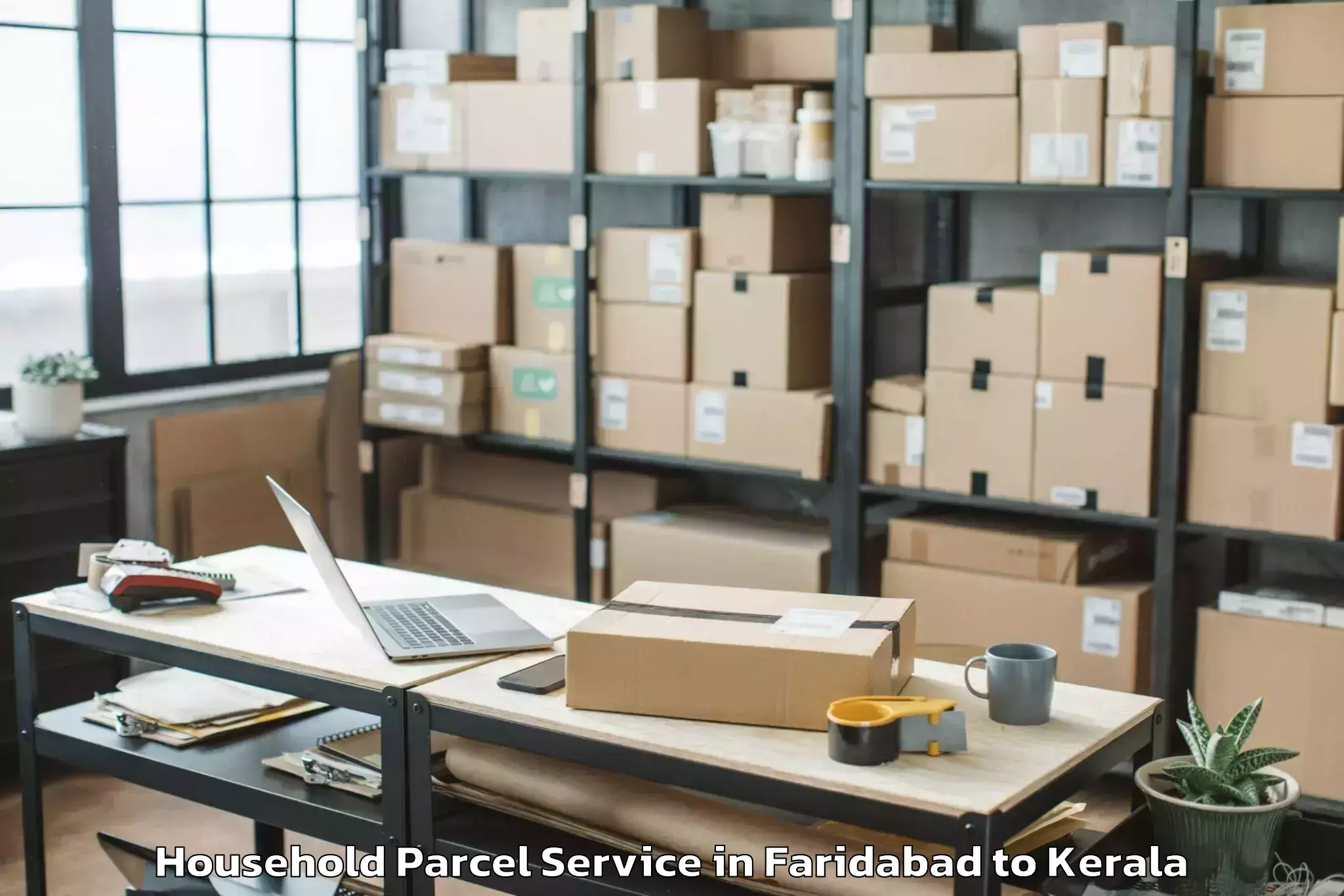 Easy Faridabad to Forum Mall Kochi Household Parcel Booking